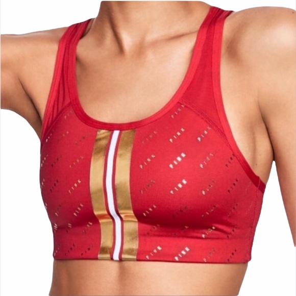 PINK Victoria’s Secret Sports Bra, Red, Small - Picture 6 of 6